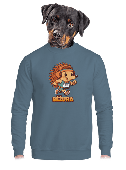 Běžura unisex mikina bez kapuce Nordic Blue