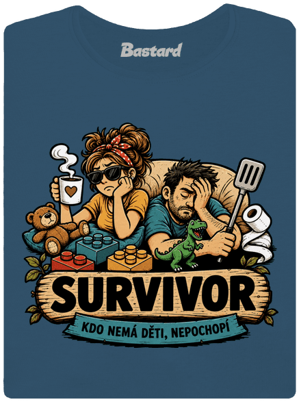 Survivor  dámské tričko premium Petrol Blue