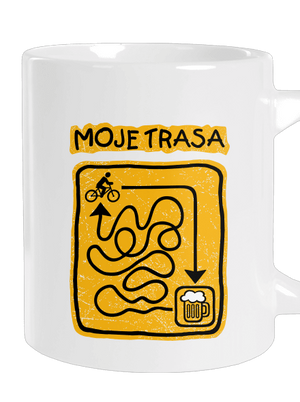 Moje trasa velký hrnek White