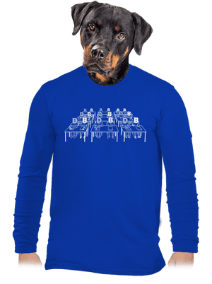 Cimrman: Debil, blbeček pánské dlouhý rukáv Royal Blue