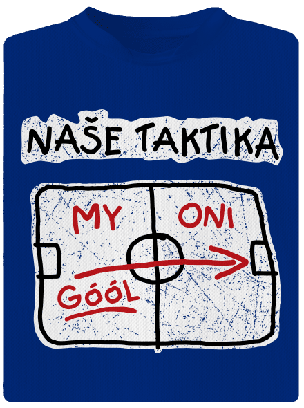 Naše taktika pánské sportovní tričko Royal Blue Mal
