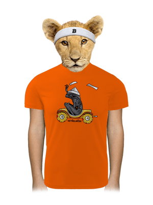 Vetřelníček dětské sportovní tričko Neon Orange