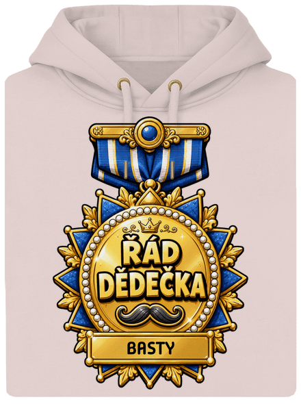 Řád dědečka unisex mikina premium Rose Chalk