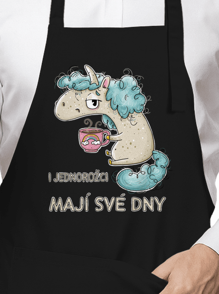 Jednorožci mají své dny zástěra Black
