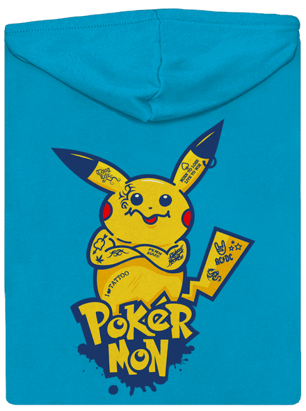 Pokérmon dámská mikina na zip Blue Atol