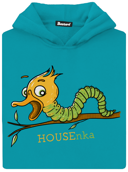 House-nka dětská mikina klokanka Hawaiian Blue