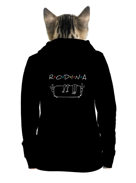 Rodina dámská mikina na zip Black