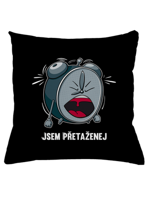 Jsem přetaženej polštář Black