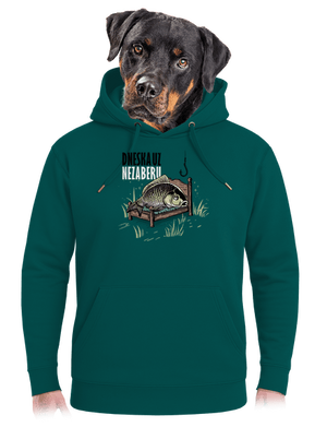 Dneska už nezaberu unisex mikina premium Emerald Green