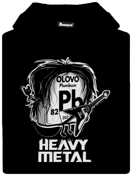 Heavy Metal dětská mikina klokanka Black