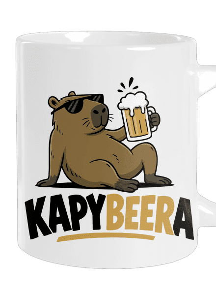 Kapybeera velký hrnek White
