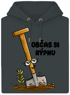 Občas si rýpnu unisex mikina premium Charcoal
