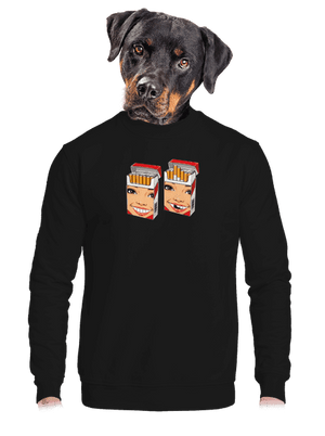 unisex mikina bez kapuce