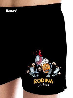 Rodina je základ pánské trenky Black