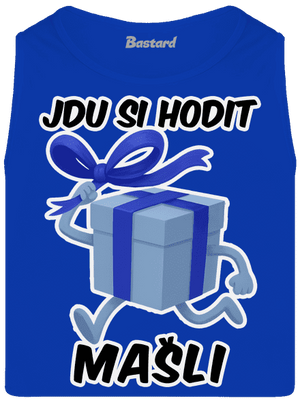 Jdu si hodit mašli pánské tílko Royal Blue