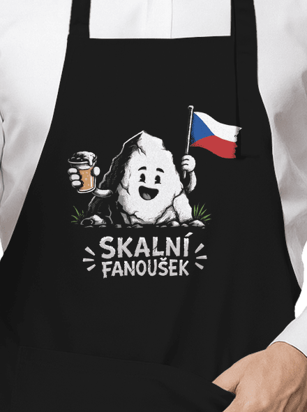 Největší skalní fanoušek zástěra Black