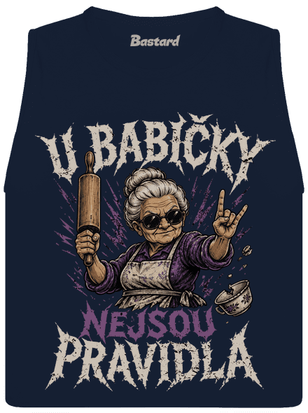U babičky dámské tílko volné Navy