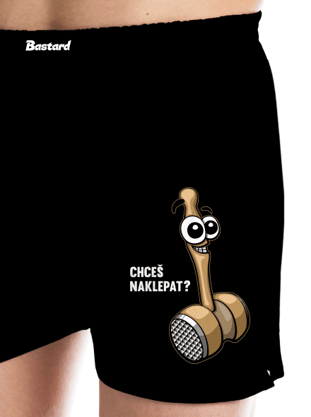 Chceš naklepat? pánské trenky Black