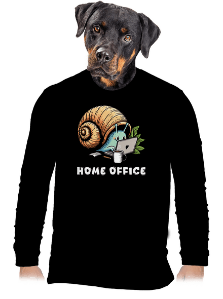 Šnekův home office pánské dlouhý rukáv Black