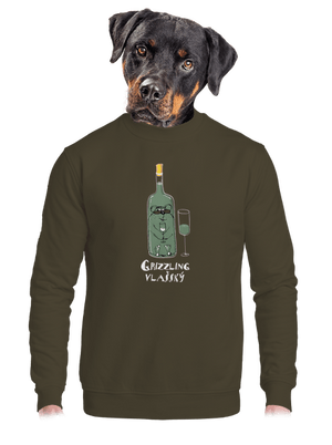 unisex mikina bez kapuce