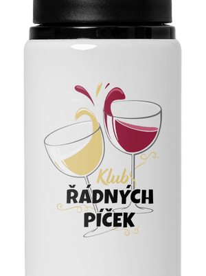 Klub řádných píček lahev na vodu White
