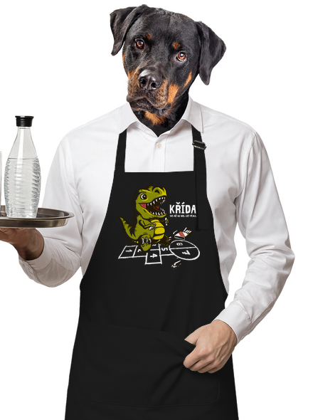 Křída zástěra Black