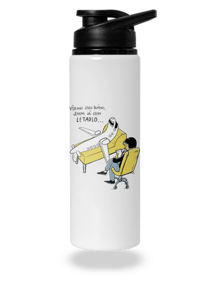 Všichni jsou blázni lahev na vodu White