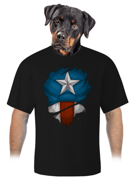 Captain Inside unisex tričko oversized Black