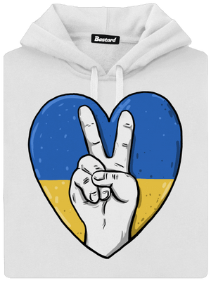 Ukrajina - Mír dámská mikina klokanka White
