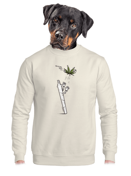 Joint a syn unisex mikina bez kapuce Off White