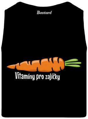 Vitamíny pro zajíčky pánské tílko Black
