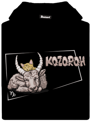 Kočičí horoskop: Kozoroh dětská mikina klokanka Black
