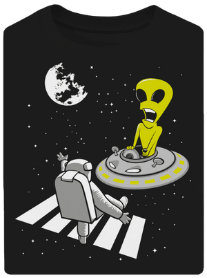 Vesmírný přechod unisex tričko oversized Black