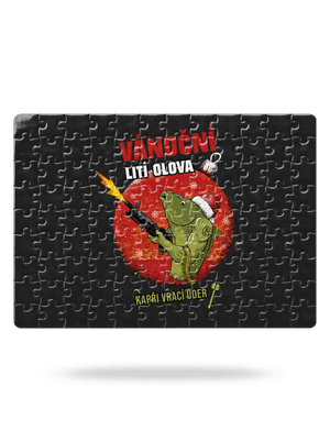 Vánoční lití olova puzzle White