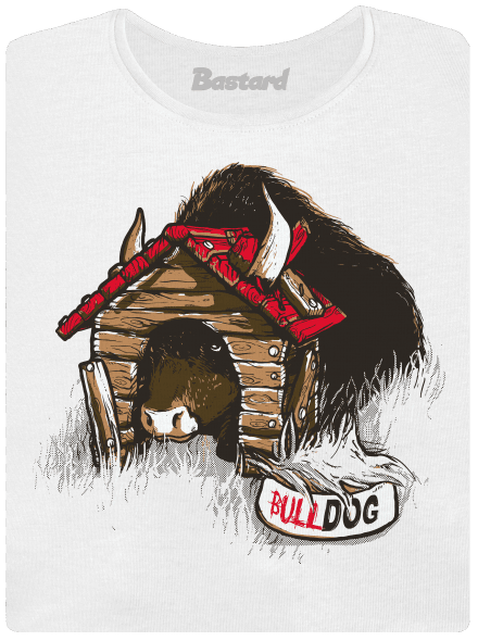 Bulldog dámské tričko s lemem White