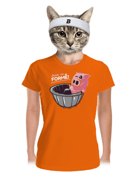 Ve formě dámské sportovní tričko Neon Orange