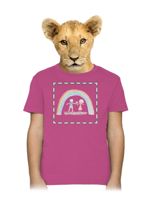 Dětské kresby - nahraj vlastní dětské tričko Fuchsia