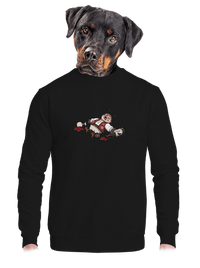 unisex mikina bez kapuce