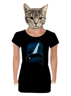 dámské tričko s lemem