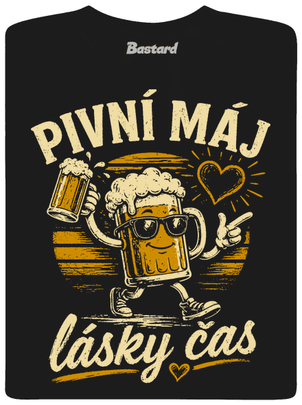 Pivní máj pánské tričko Black
