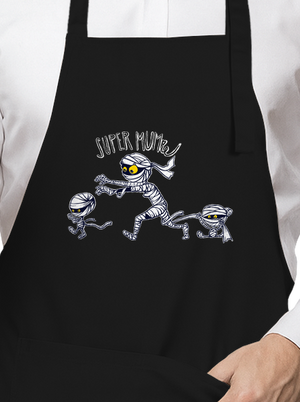 Super mumie zástěra Black