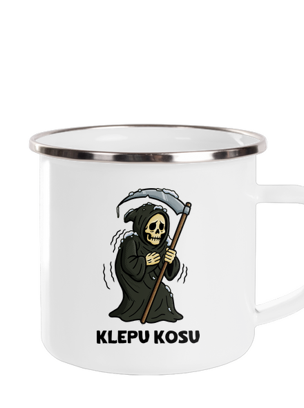Klepu kosu plecháček White