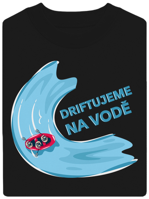 Driftujeme na vodě unisex mikina bez kapuce Black