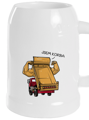 Korba půllitr White