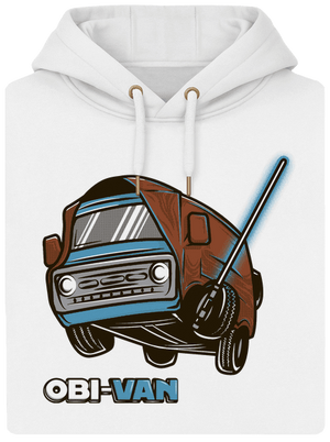 Obi-Van unisex mikina premium Snowwhite