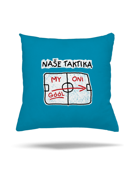 Naše taktika polštář Blue Turquoise