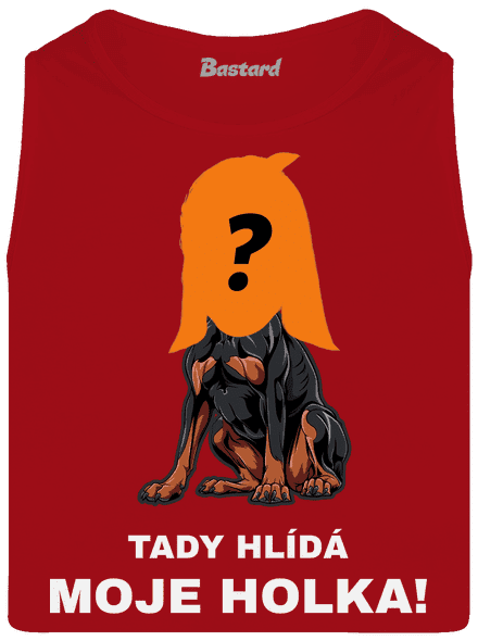 Tady hlídám já pánské tílko Red