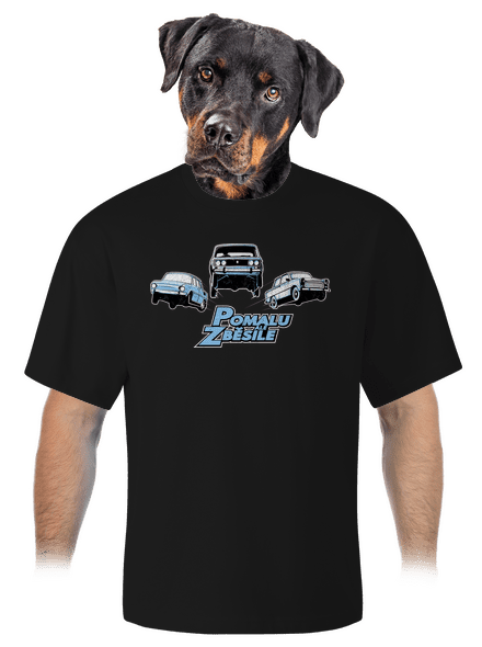 Pomalu ale zběsile unisex tričko oversized Black