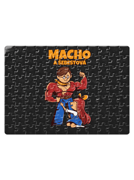 Macho a Šebestová puzzle White