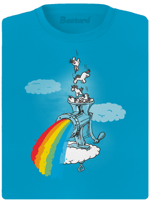 Jak vzniká duha dámské sportovní tričko Blue Atol